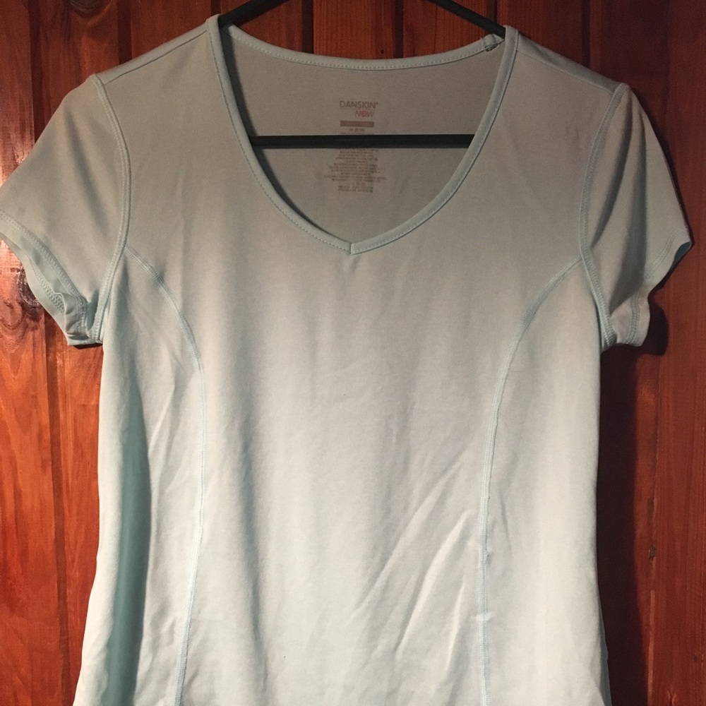 Light blue cap sleeved top
